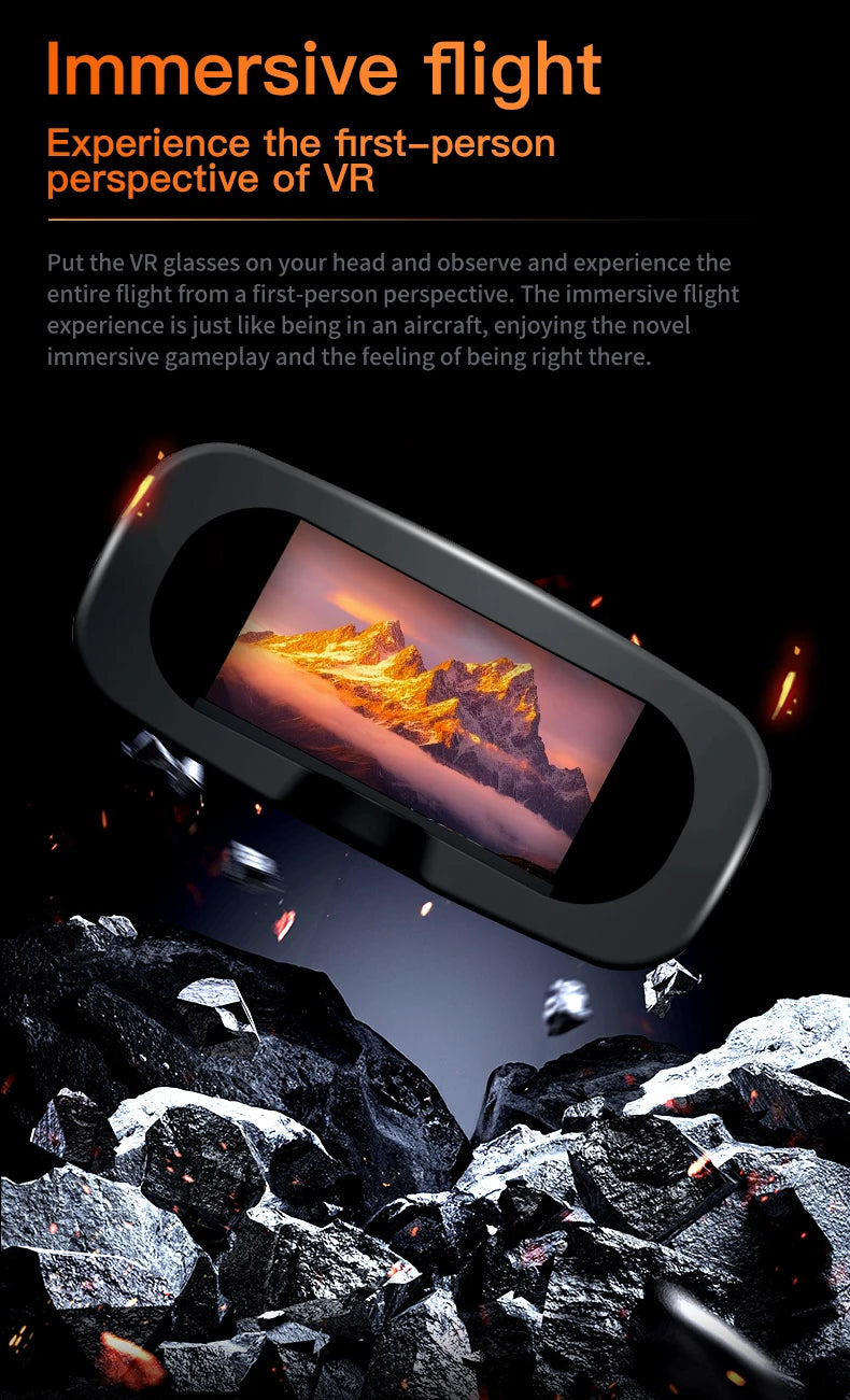 H21 Drone with VR Glasses 4K High-Definition Camera Brushless Motor RC Quadcopter optical flow dron aerial photography aircraft