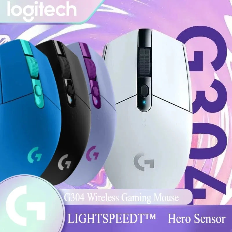 Logitech G305 Lightspeed Wireless Mouse, 12000 DPI HERO Sensor, 1ms Response Time 6 Programmable Buttons, for Esports Pro Gaming
