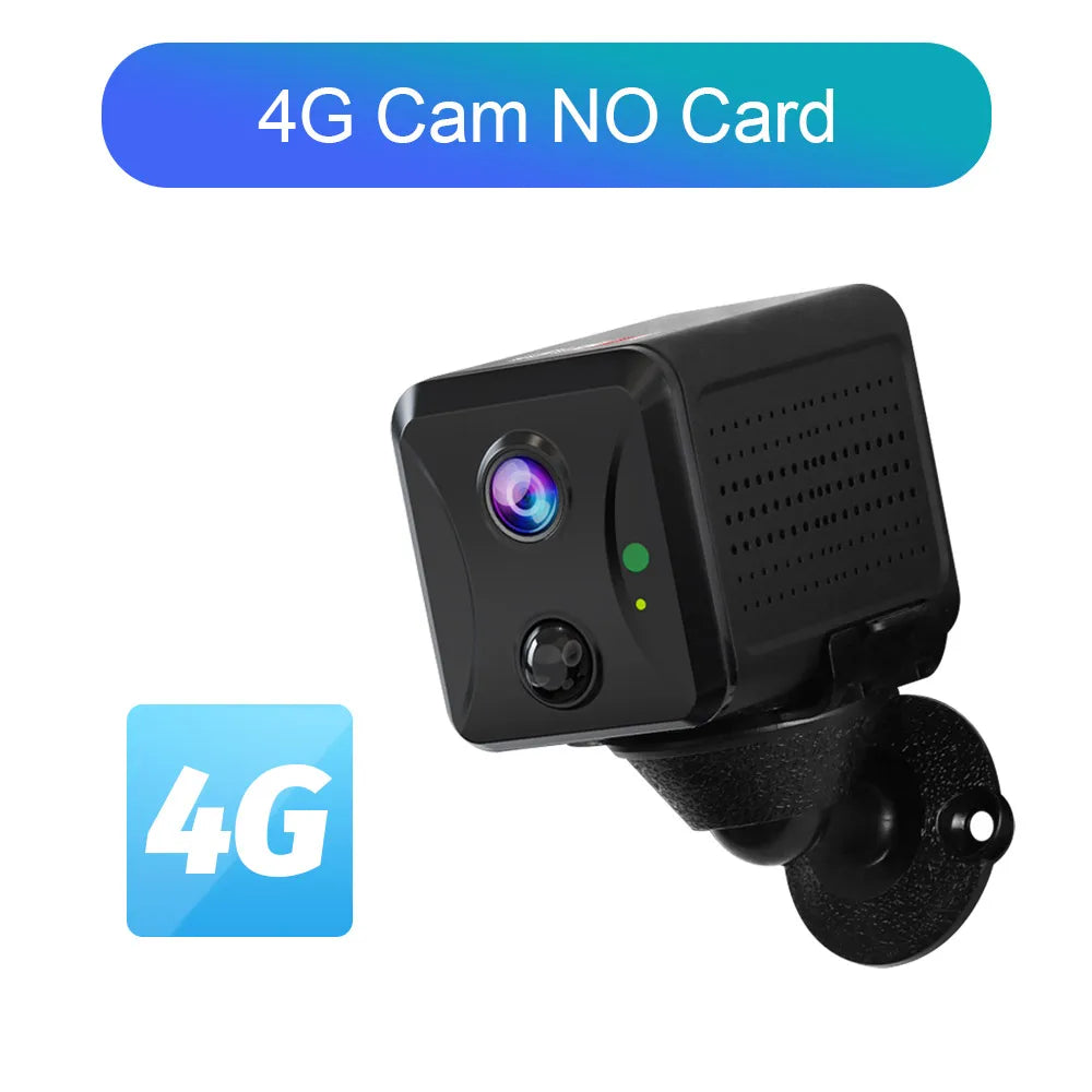 LS VISION 5MP 4G Mini CCTV Camera Wirelsess Indoor WiFi PIR Human Detection Night Vision Built-in Battery Surveillance Cameras