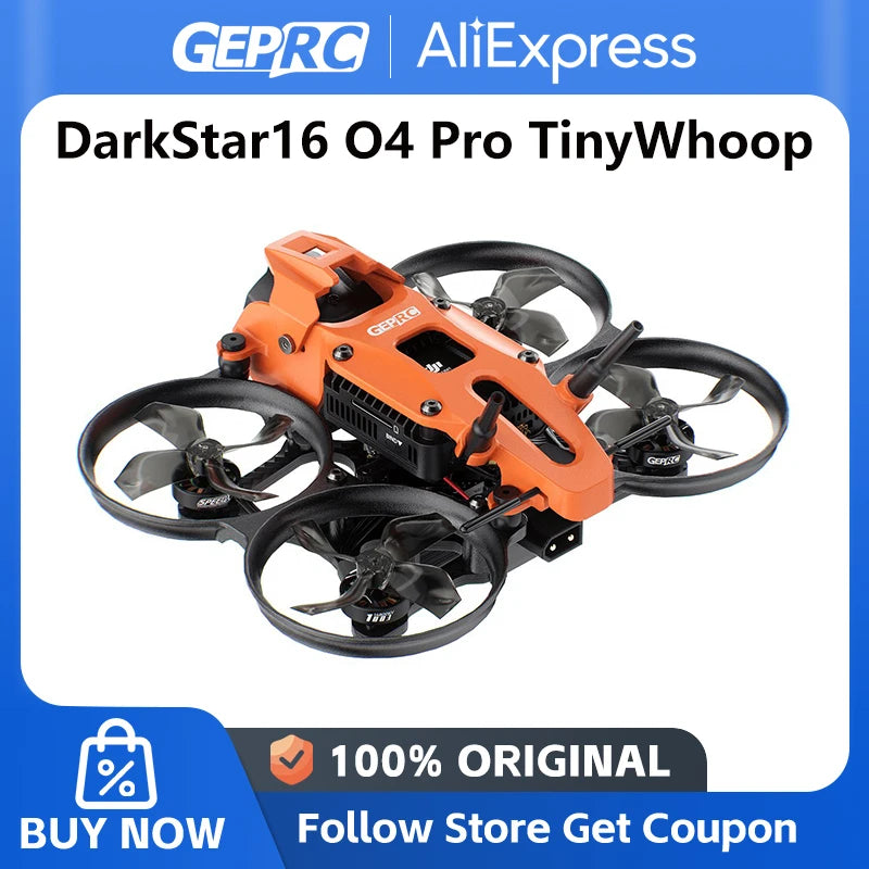 GEPRC DarkStar16 FPV Quadcopter O4 Air Unit PRO /WTFPV 1.6 Inch SPEEDX2 1003 14800KV LiHV 2S 530mAh 1636-4 RC Freestyle Drone