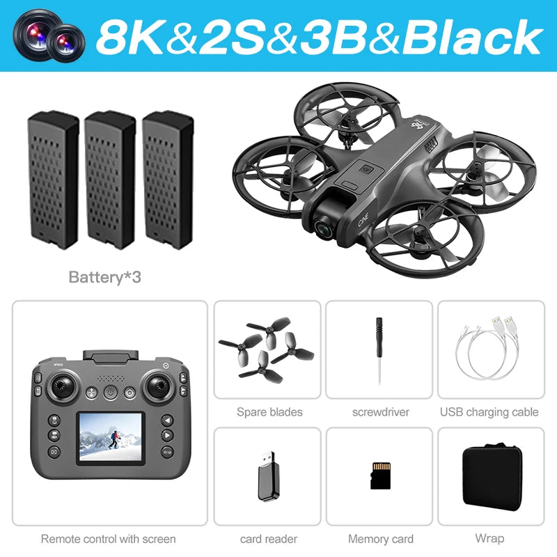 NEW V666 Drone For Xiaomi 8K Professional WIFI 5G Dron Obstacle Avoidance Brushless Altitude Headless Mode RC Quadcopter  toys