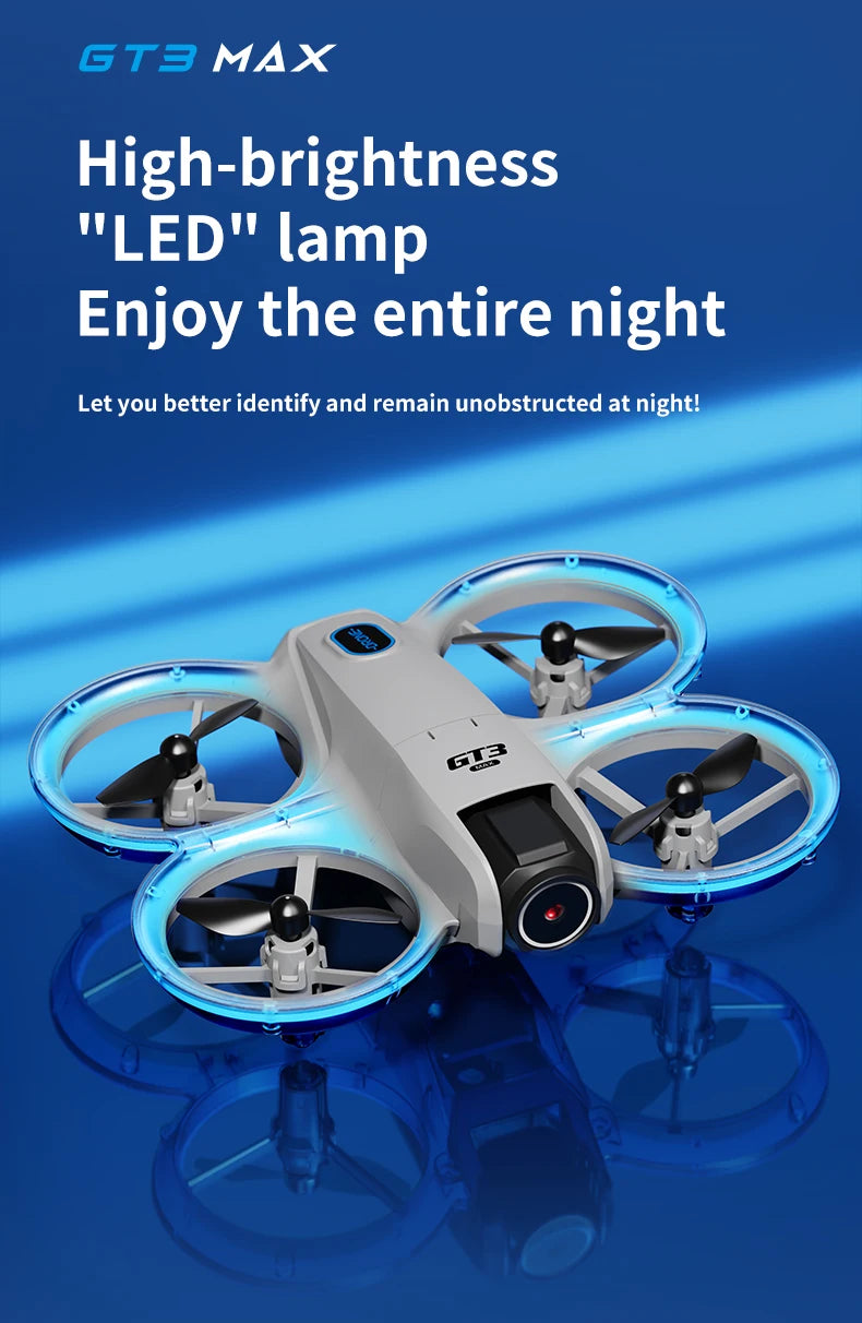 2025New GT3 MAX Drone 8K HD 4.3" Remote Control Headless Mode Helicopter 360° Flip Quadcopter Toys Mini Drone Fors Kid Toy Gifts