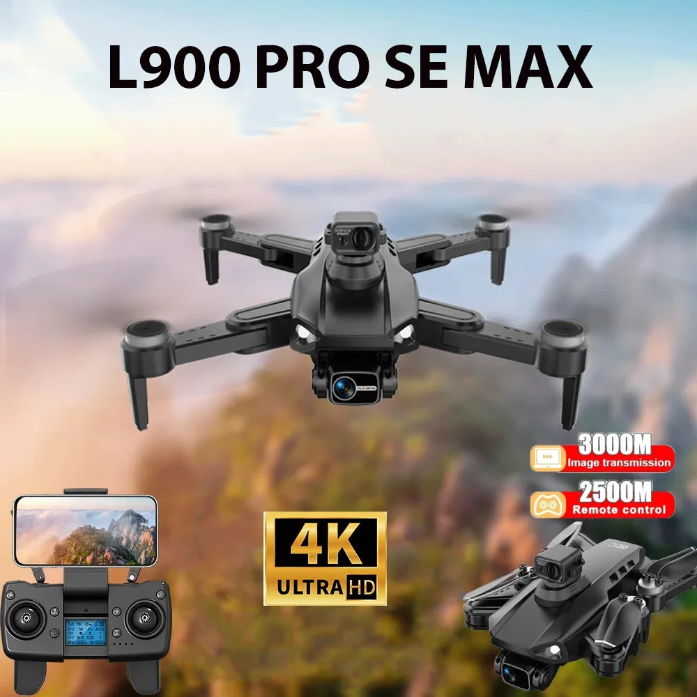 L900 Pro SE GPS Drone Profesional 4K HD 5G WIFI FPV Camera Quadcopter With Brushless Motor RC Mini Drones Children Toys Gift