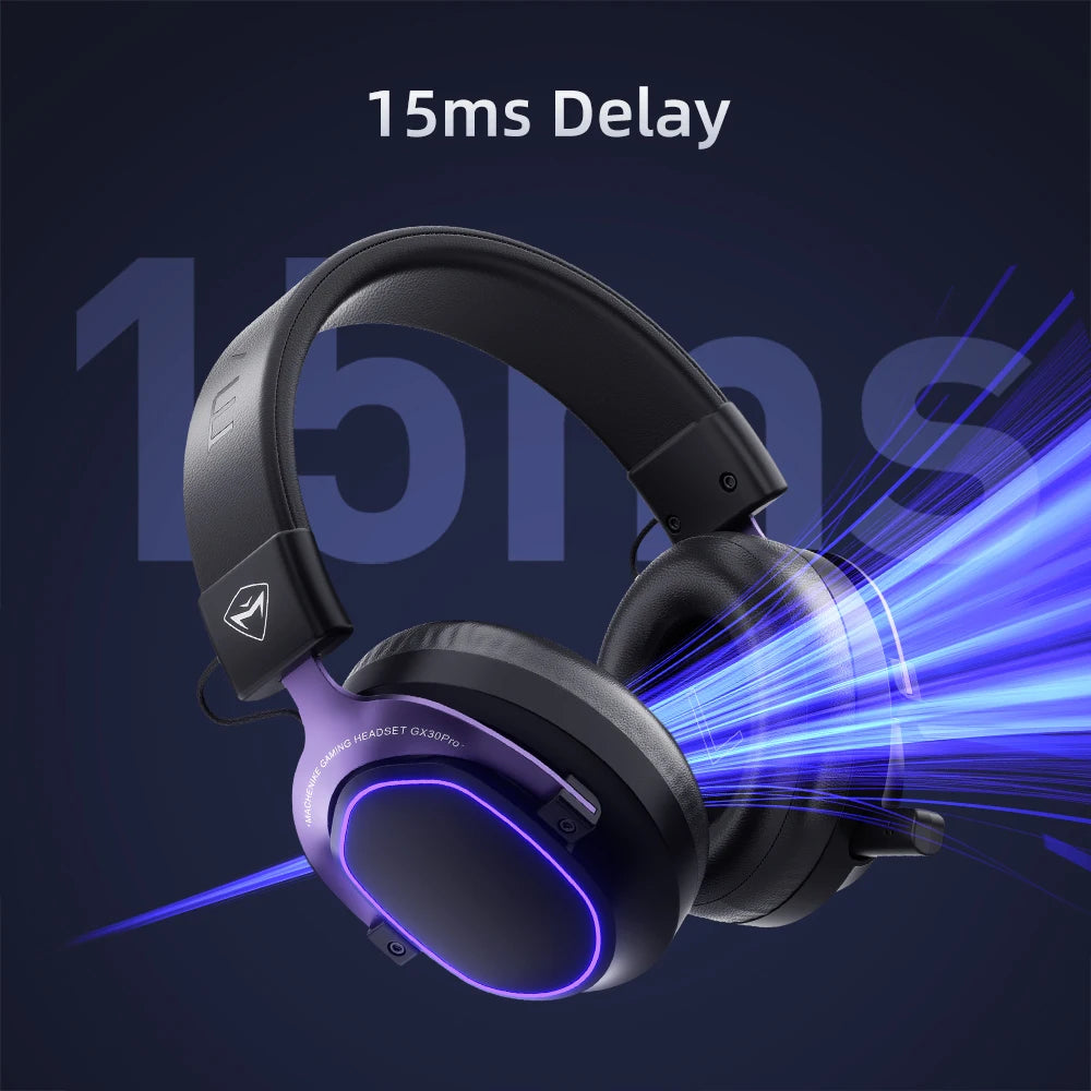 MACHENIKE GX30 Series Wireless Bluetooth Headphones 4 Modes 7.1 Surround Setting Bluetooth5.4 Gaming Headset Earphone