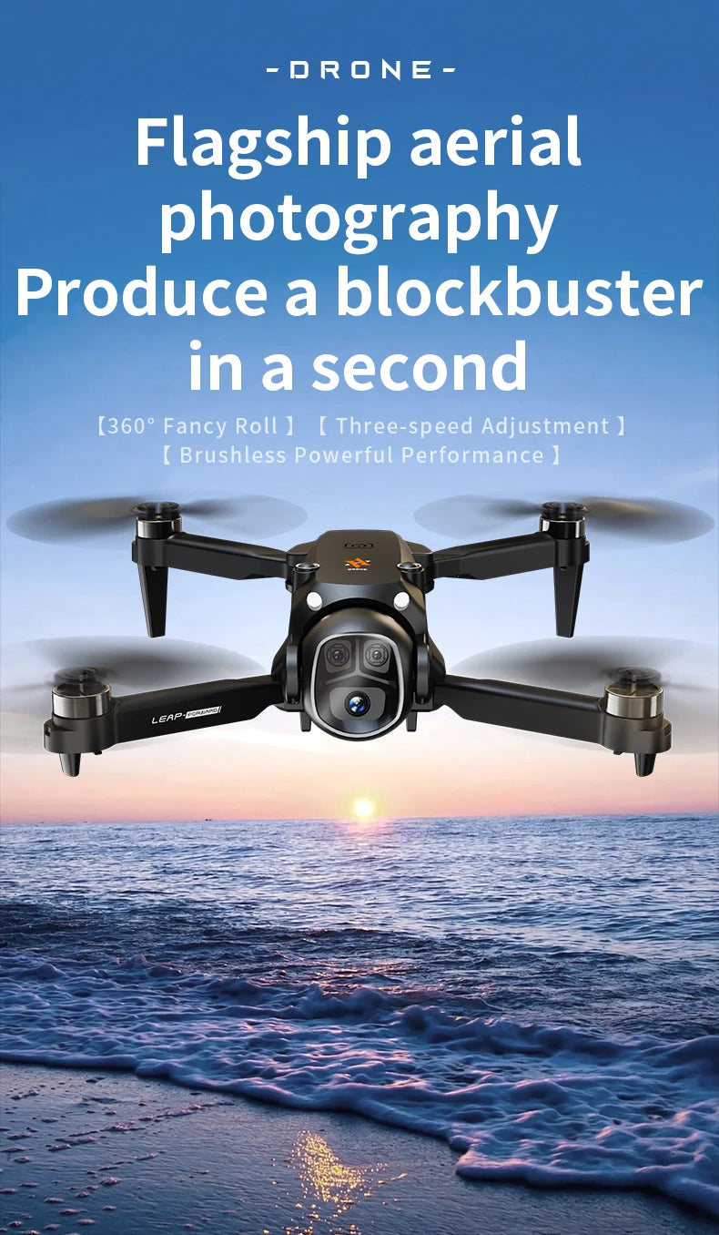 H21 Drone with VR Glasses 4K High-Definition Camera Brushless Motor RC Quadcopter optical flow dron aerial photography aircraft