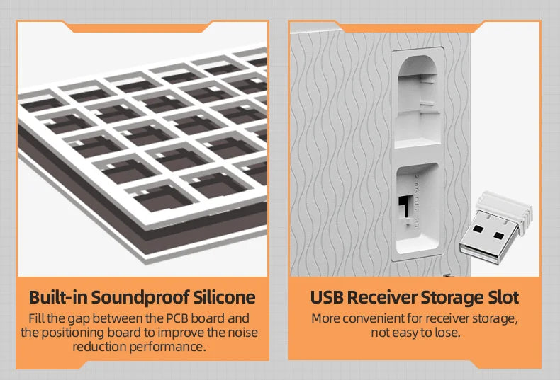 Machenike K500W Wireless Mechanical Keyboard Hot Swap Tri-mode 94 Keys RGB Backlit Gaming Keyboard for PC Gamer Laptop