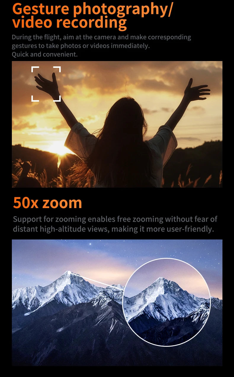 H21 Drone with VR Glasses 4K High-Definition Camera Brushless Motor RC Quadcopter optical flow dron aerial photography aircraft