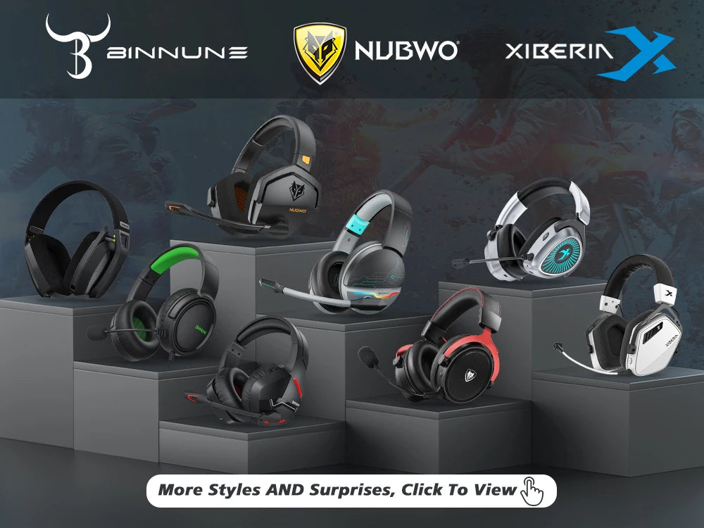 NUBWO N16 Gaming Headset Noise Canceling Mic,Stereo Sound Wired Headphone for PS5, PS4, Xbox One, Switch, PC,Gamer Headset