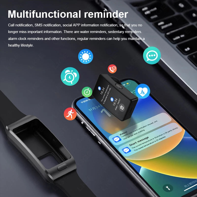 LIGE 2 In 1 TWS Headset Smart Watch 1.57" Men Women GPS Sports Fitness ECG Heart Rate Watches Bluetooth Call Music Smartwatch