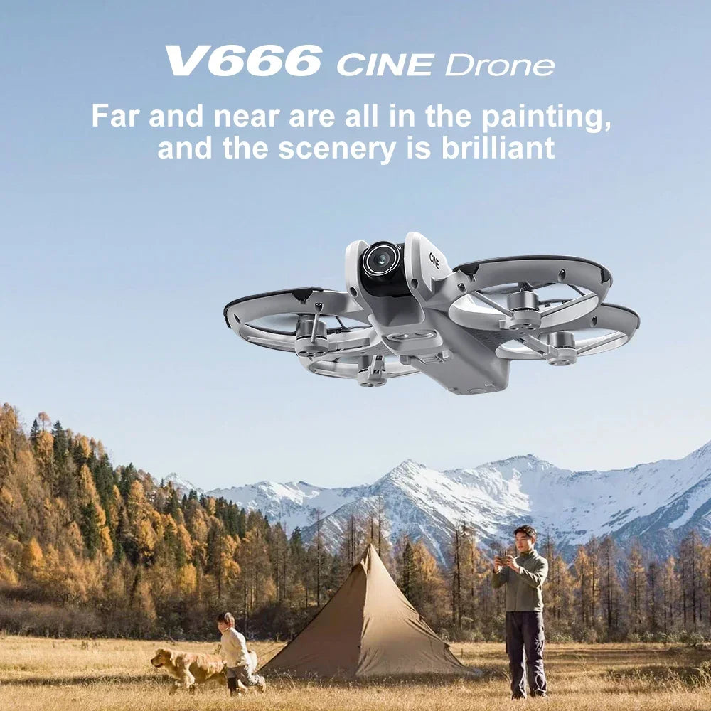 NEW V666 Drone For Xiaomi 8K Professional WIFI 5G Dron Obstacle Avoidance Brushless Altitude Headless Mode RC Quadcopter  toys