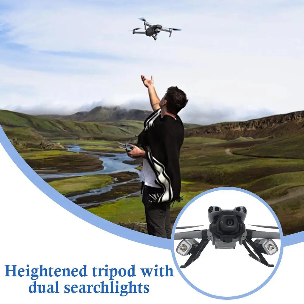 ﻿Landing Gear For DJI Mini 5 Pro Height Increasing Tripod Dual Light Searchlight Night Flight Lighting Drone Accessories