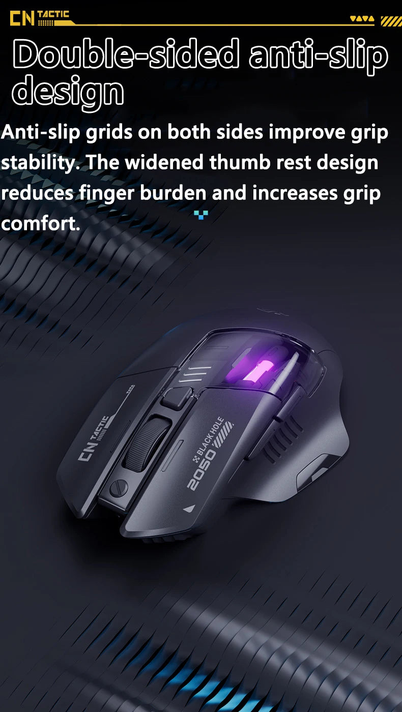 Inphic A9 Explorer Wireless Gaming Mouse 500mA Battery Level Display Ergonomics Bluetooth Office Mouse For PC Laptop