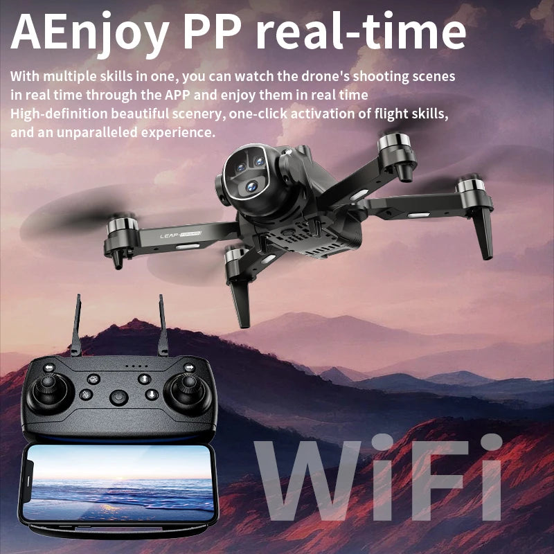 H21 Drone with VR Glasses 4K High-Definition Camera Brushless Motor RC Quadcopter optical flow dron aerial photography aircraft