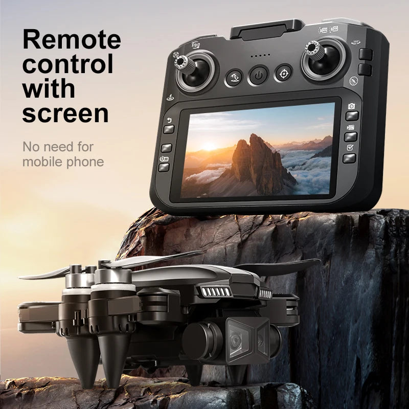 2025 D5 Drone 8K Dual Camera HD Remote Control Quadcopter With Obstacle Avoidance For Aerial Photography RC Drone Gift For Girls