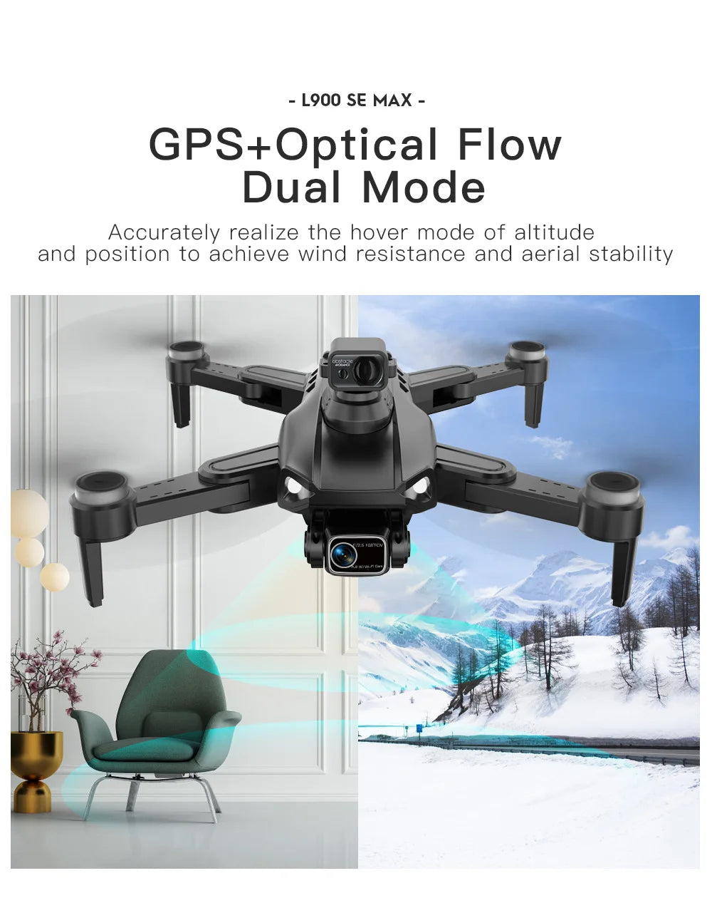 L900 Pro SE GPS Drone Profesional 4K HD 5G WIFI FPV Camera Quadcopter With Brushless Motor RC Mini Drones Children Toys Gift