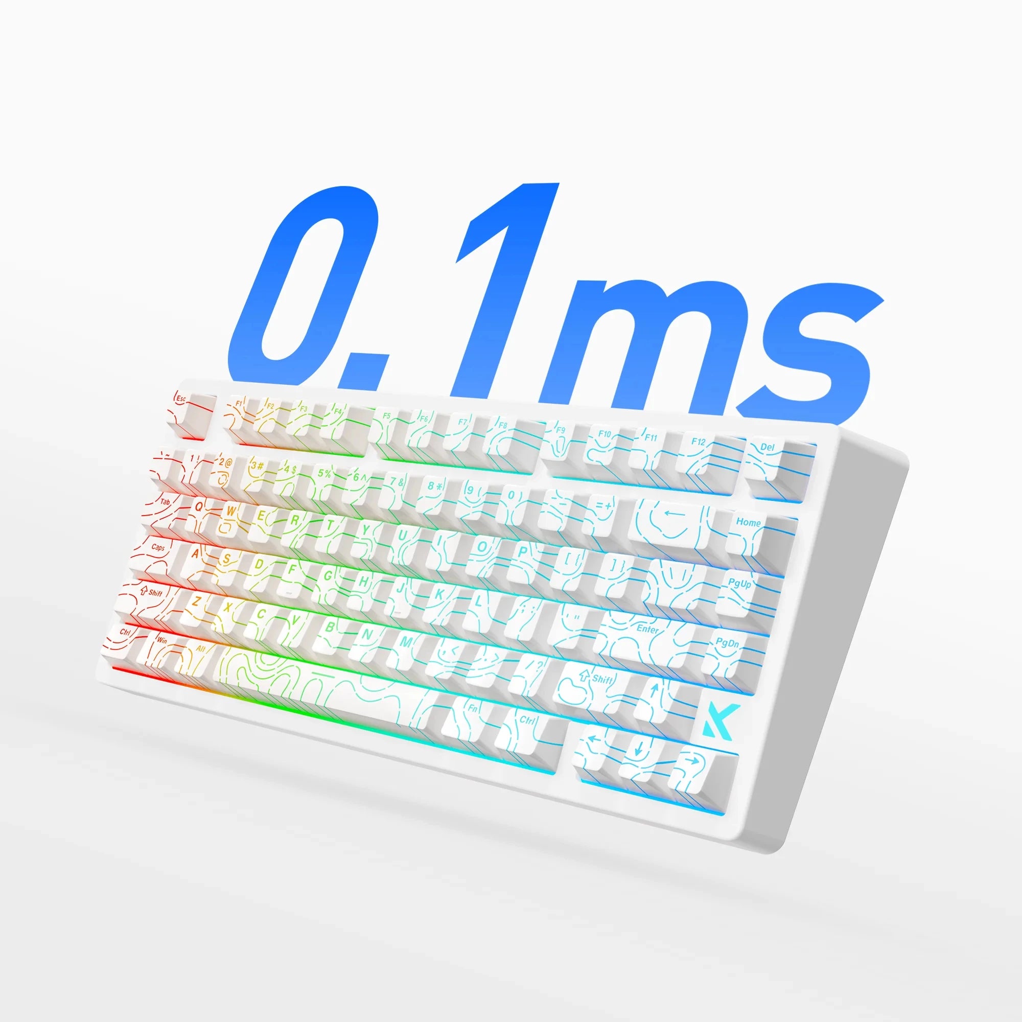 MCHOSE Jet 75 Magnetic Switch Gaming Keyboard Hall Effect Hot-Swappable Customized RGB Snap Tap 0.1ms Latency 8kHz Polling Rate