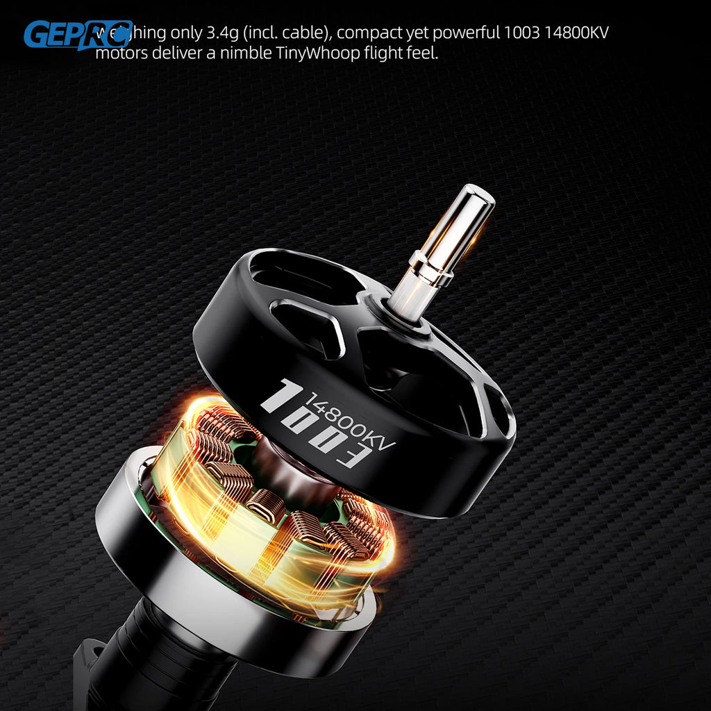 GEPRC DarkStar16 FPV Quadcopter O4 Air Unit PRO /WTFPV 1.6 Inch SPEEDX2 1003 14800KV LiHV 2S 530mAh 1636-4 RC Freestyle Drone