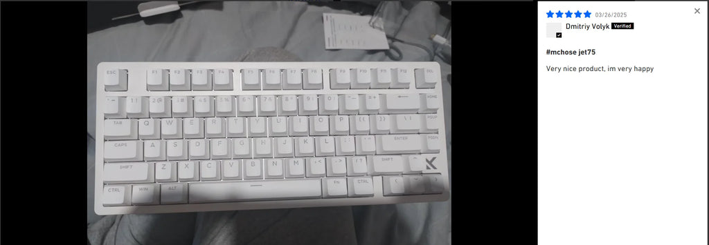 MCHOSE Jet 75 Magnetic Switch Gaming Keyboard Hall Effect Hot-Swappable Customized RGB Snap Tap 0.1ms Latency 8kHz Polling Rate