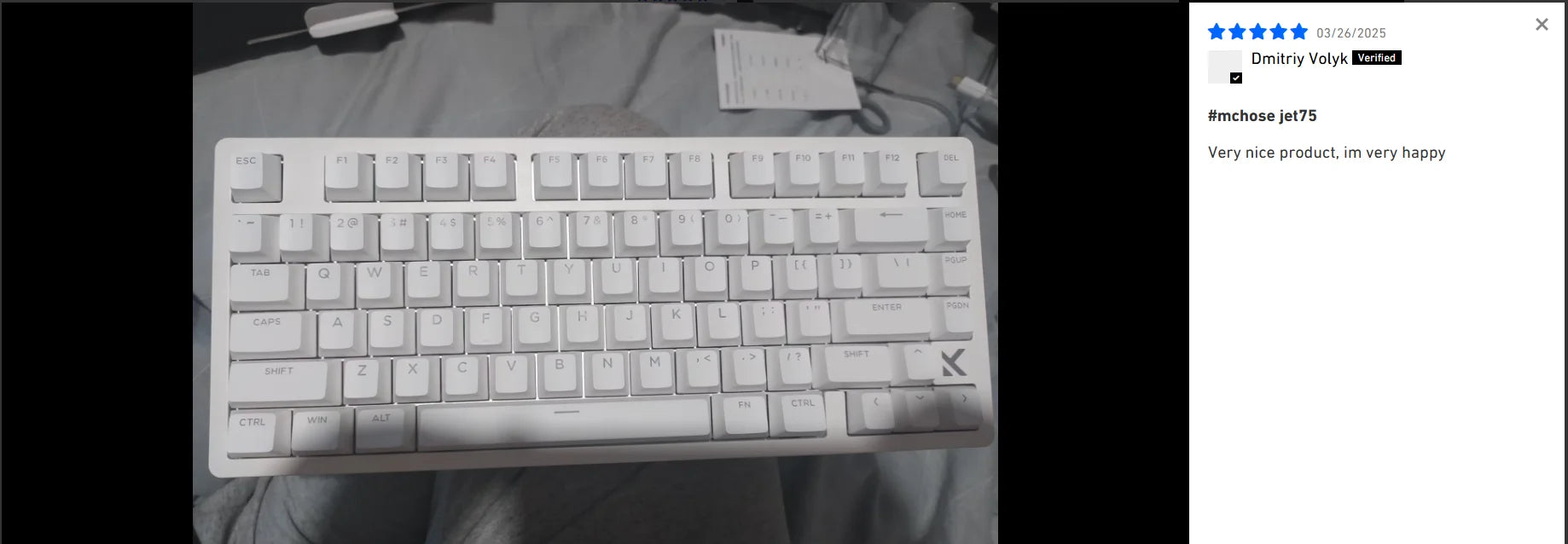 MCHOSE Jet 75 Magnetic Switch Gaming Keyboard Hall Effect Hot-Swappable Customized RGB Snap Tap 0.1ms Latency 8kHz Polling Rate