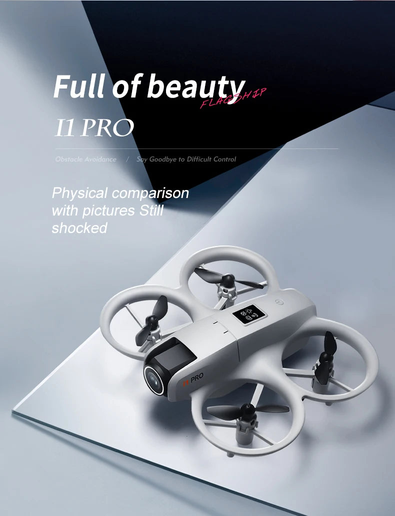 NEW Original I1 PRO Drone 4K Professional HD Aerial Photography Remote Control Aircraft HD Dual Camera  Quadcopter Toys