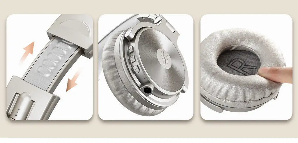 Oneodio Pro-C Wireless Headphones with 50mm Neodymium Drivers 110Hrs Playing Time BT 5.2 Foldable Deep Bass Stereo Headset