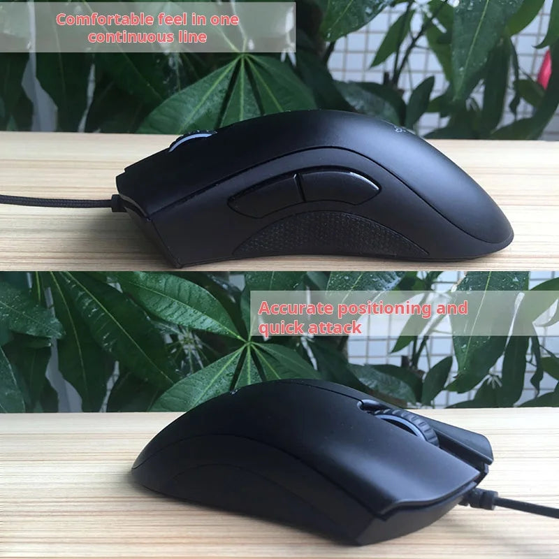 Razer DeathAdder Essential Wired Gaming Mouse Mice 6400DPI Optical Sensor 5 Independently Buttons For Laptop PC Gamer