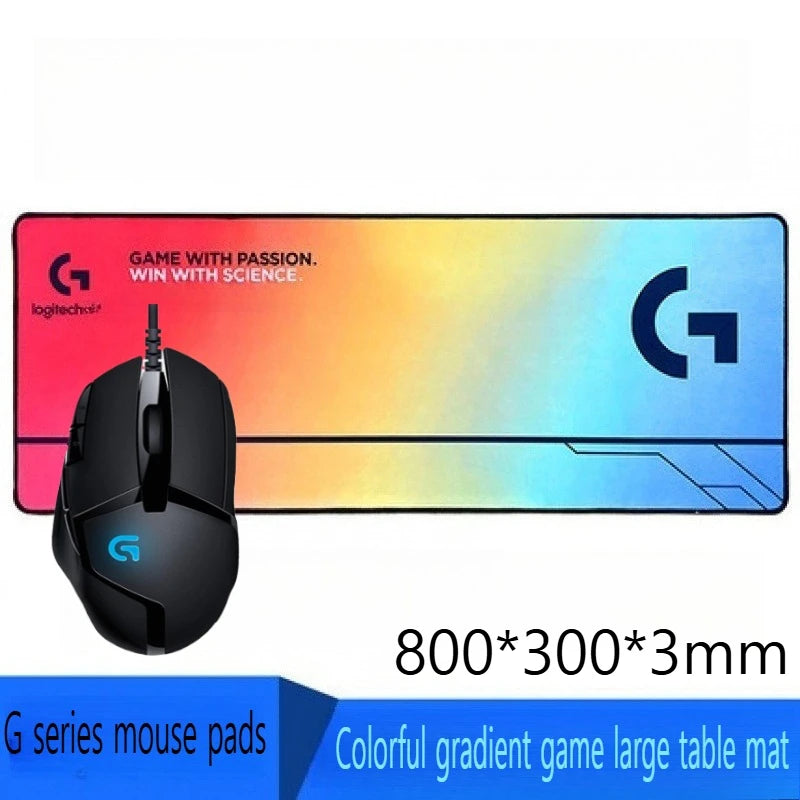 Logitech G402 Mouse with Ultra-comfortable and Cool-looking Mouse Pad for Gaming Fun, Ultra-practical Set.