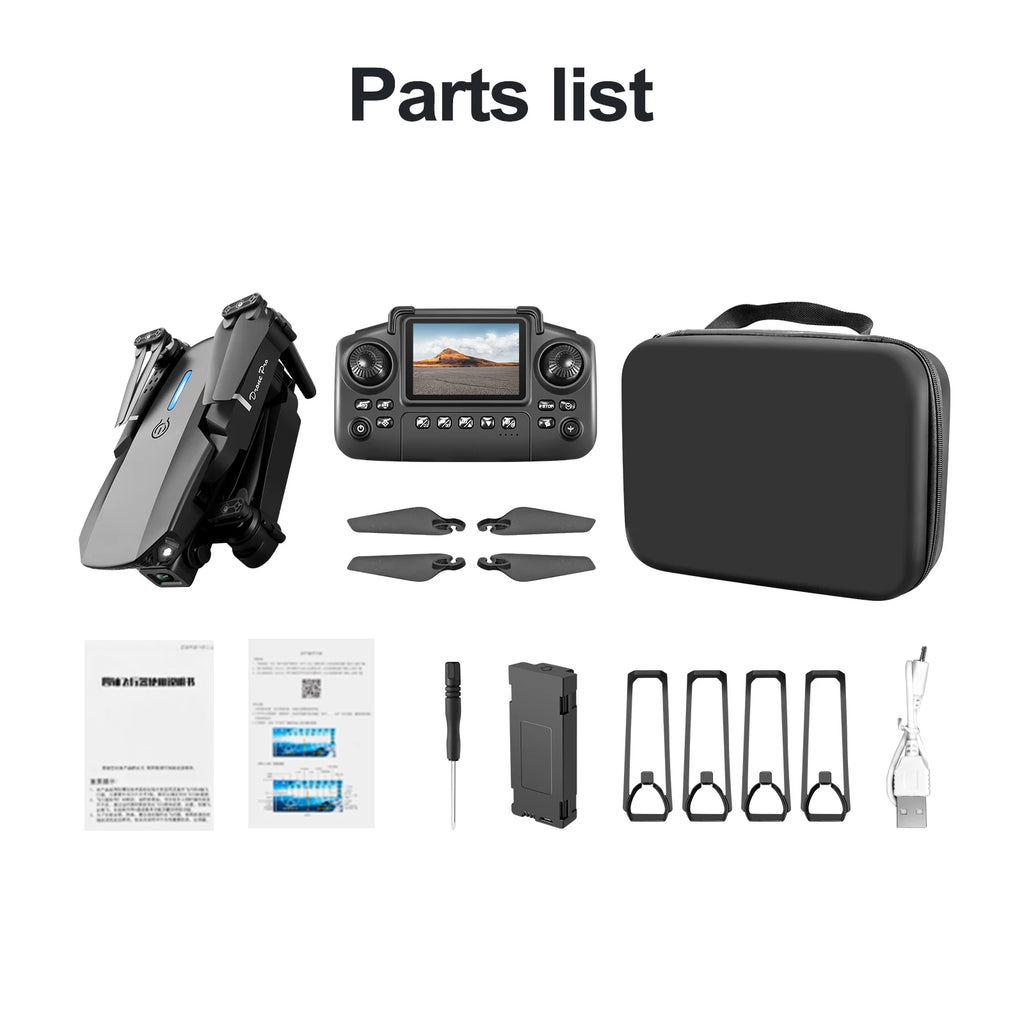 E88 Air Screen Control Drone Professional Wide RC Dron HD 4K Camera Foldable Helicopter Aircraft Quadcopter Drone Kid Gift Toys