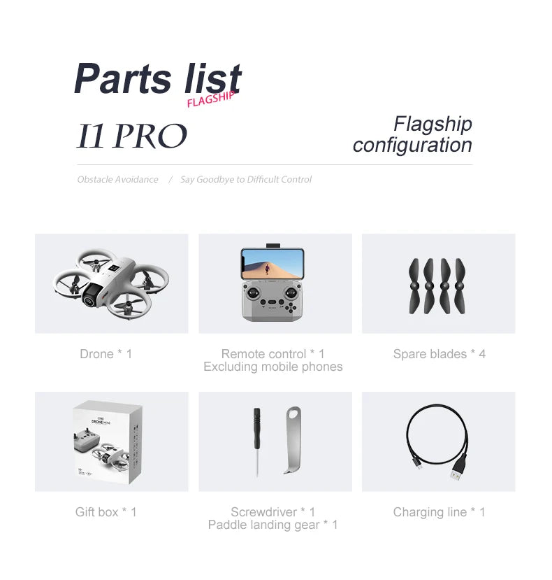 NEW Original I1 PRO Drone 4K Professional HD Aerial Photography Remote Control Aircraft HD Dual Camera  Quadcopter Toys