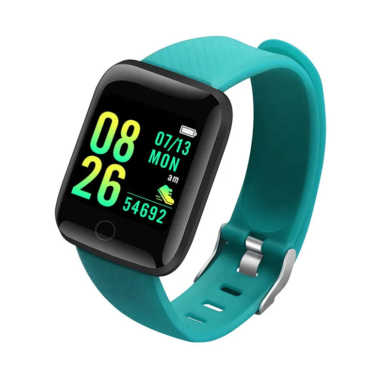 Smart Watch Sport Wristband Fitness Monitoring Track Heart Rate Call and Message Remind Men Smartwatch Woman 116 Plus Clock D13