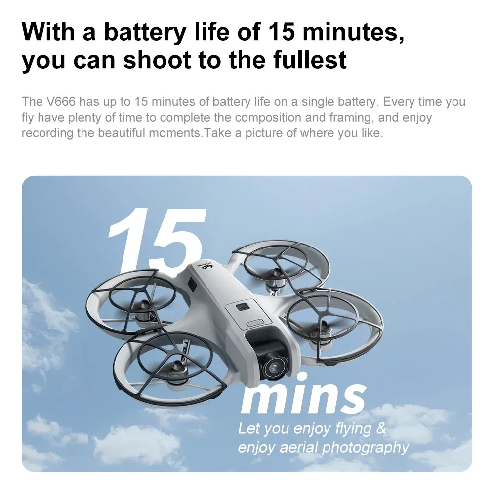 NEW V666 Drone For Xiaomi 8K Professional WIFI 5G Dron Obstacle Avoidance Brushless Altitude Headless Mode RC Quadcopter  toys