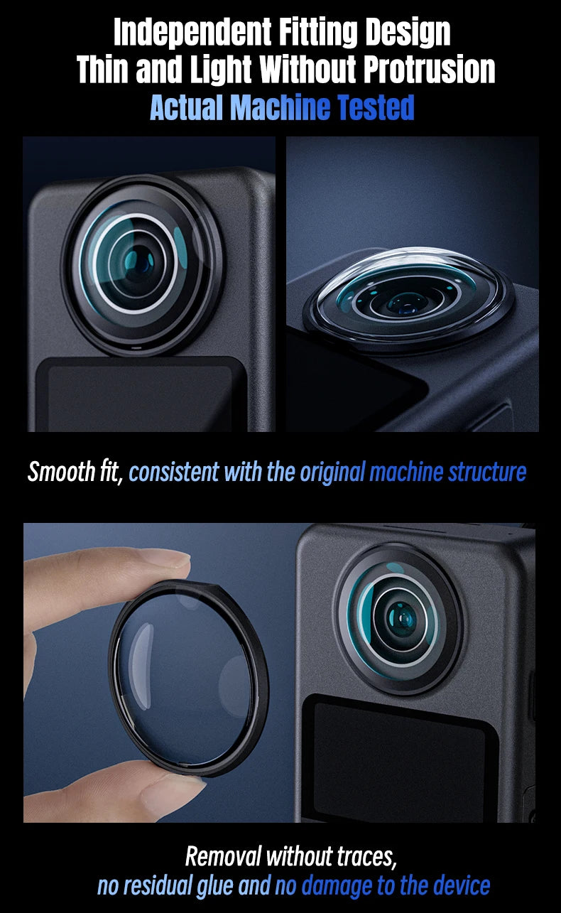 Lens Guards for DJI Osmo 360, PC Lens Protector Cover Lens Cap - Dust - Proof and Scratch - Resistant Camera Accessories