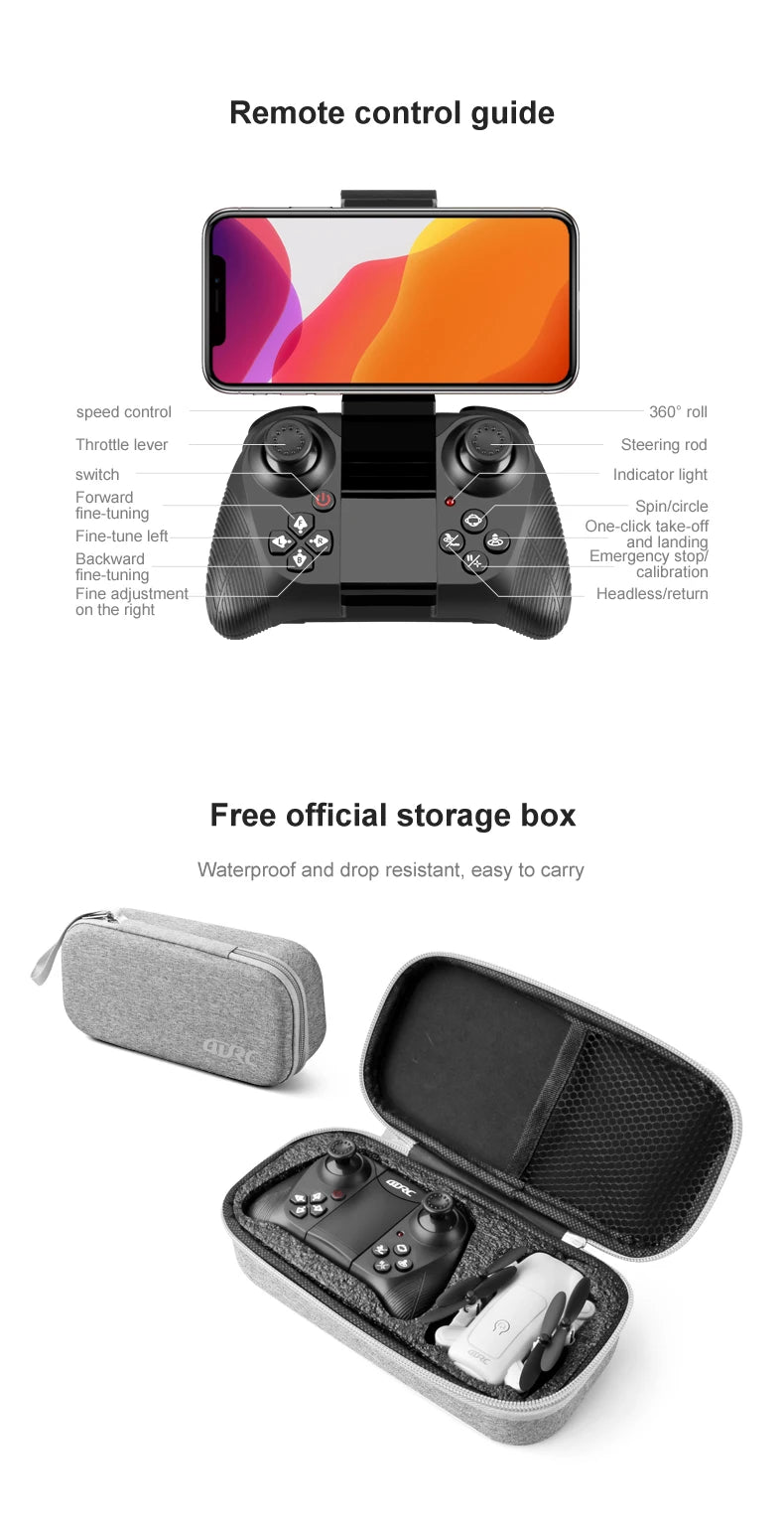 4DRC V9 Drone 4K Professinal With 1080P Wide Angle Dual HD Camera WIFI FPV Height Hold RC Helicopter Foldable Quadrotor Toy Gift