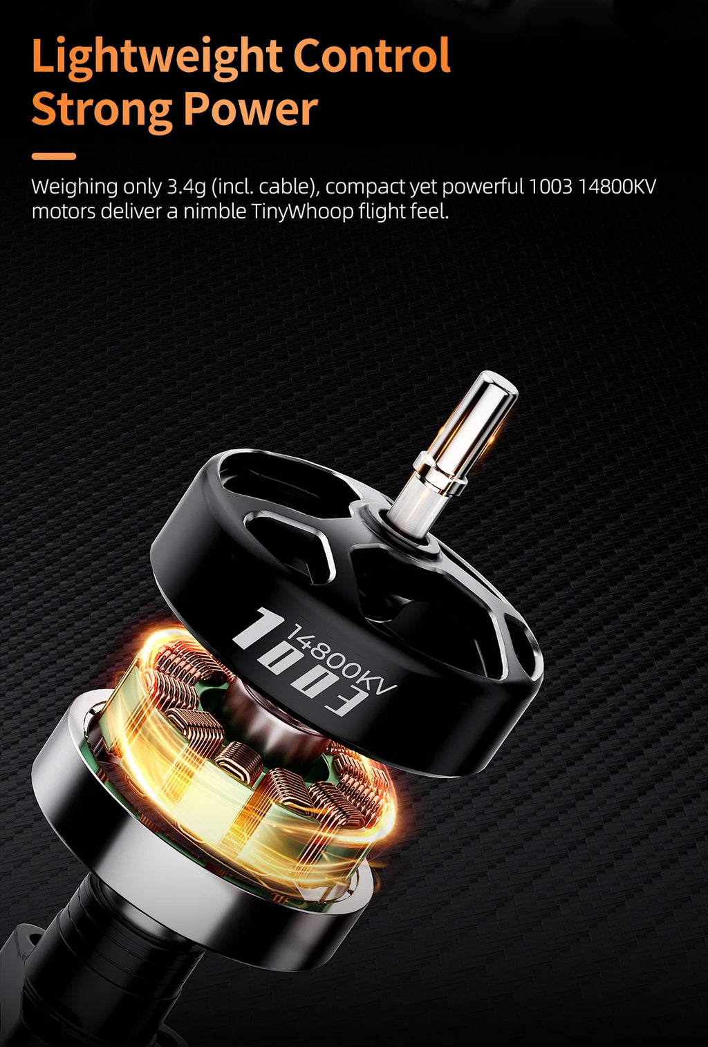 GEPRC DarkStar16 FPV Quadcopter O4 Air Unit PRO /WTFPV 1.6 Inch SPEEDX2 1003 14800KV LiHV 2S 530mAh 1636-4 RC Freestyle Drone