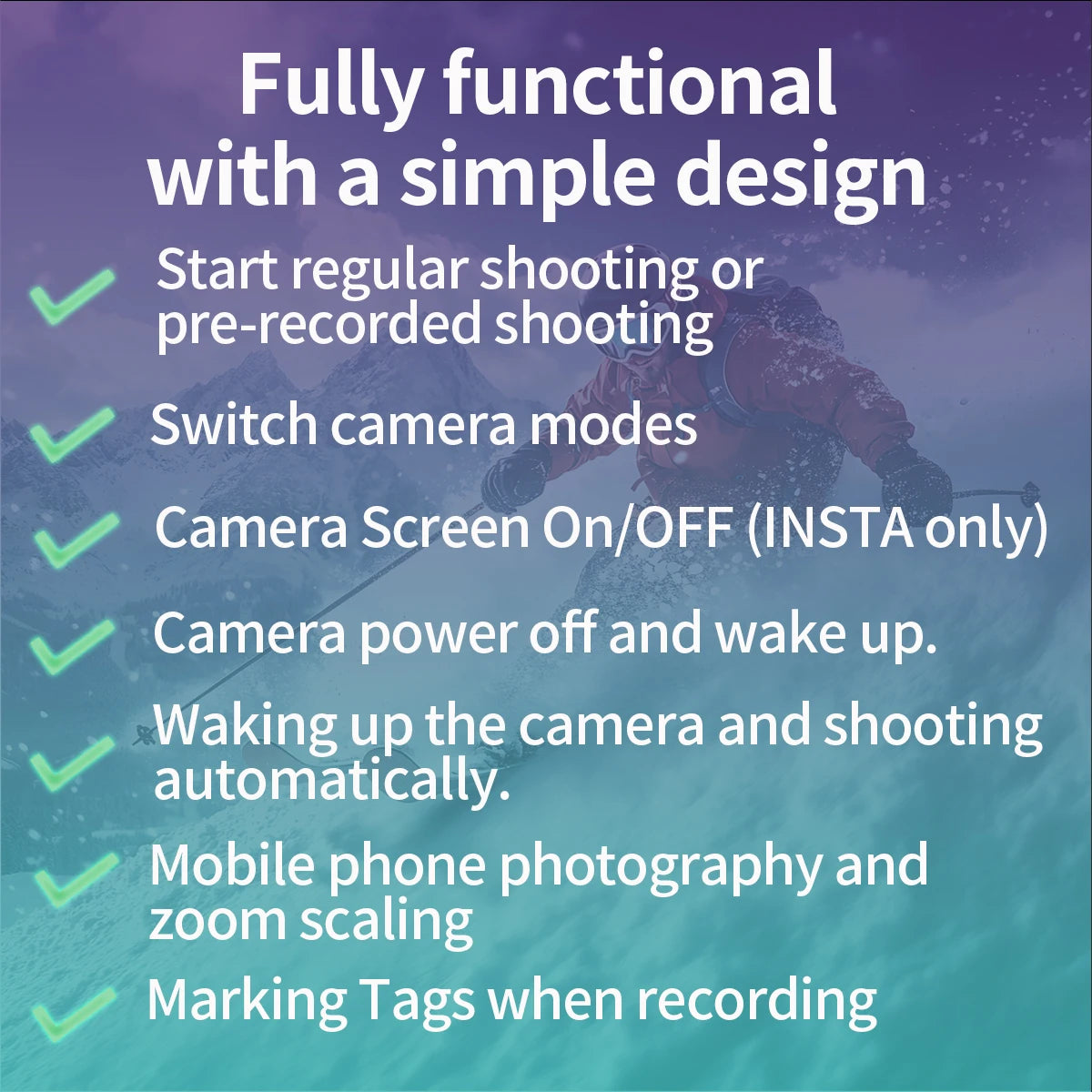 Suitable for Insta360 and GoPro sports cameras Bluetooth remote control 360 X2 X3 X4 X5 GO3 Ace Pro，GoPro9 10 11 12 13