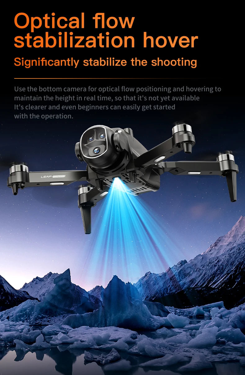 H21 Drone with VR Glasses 4K High-Definition Camera Brushless Motor RC Quadcopter optical flow dron aerial photography aircraft