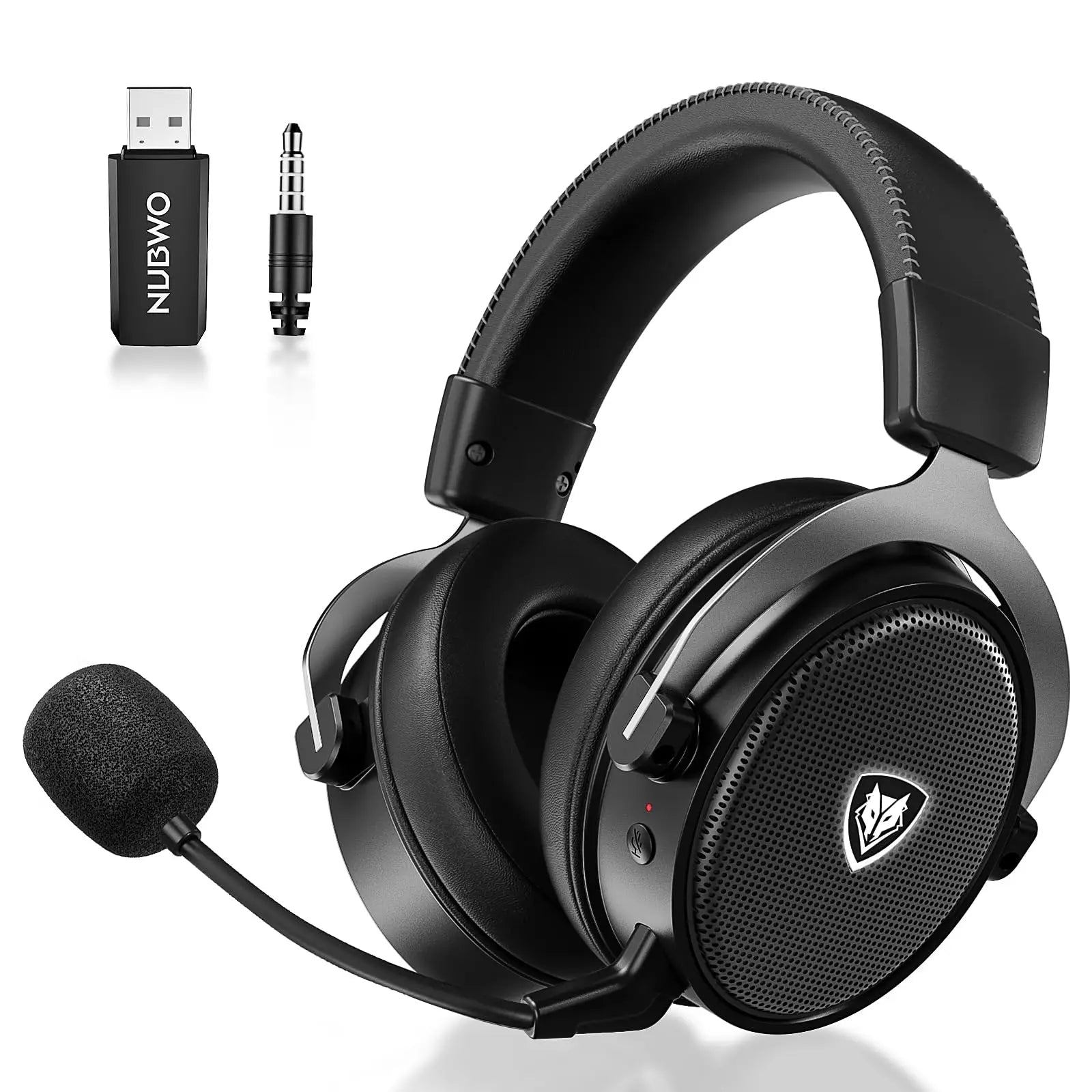 NUBWO Dual Gaming Headset 2.4G DongleUSB Bluetooth 5.3 Technology With Noise Canceling Microphone For PS5 PS4 PC Mobile Switch ﻿