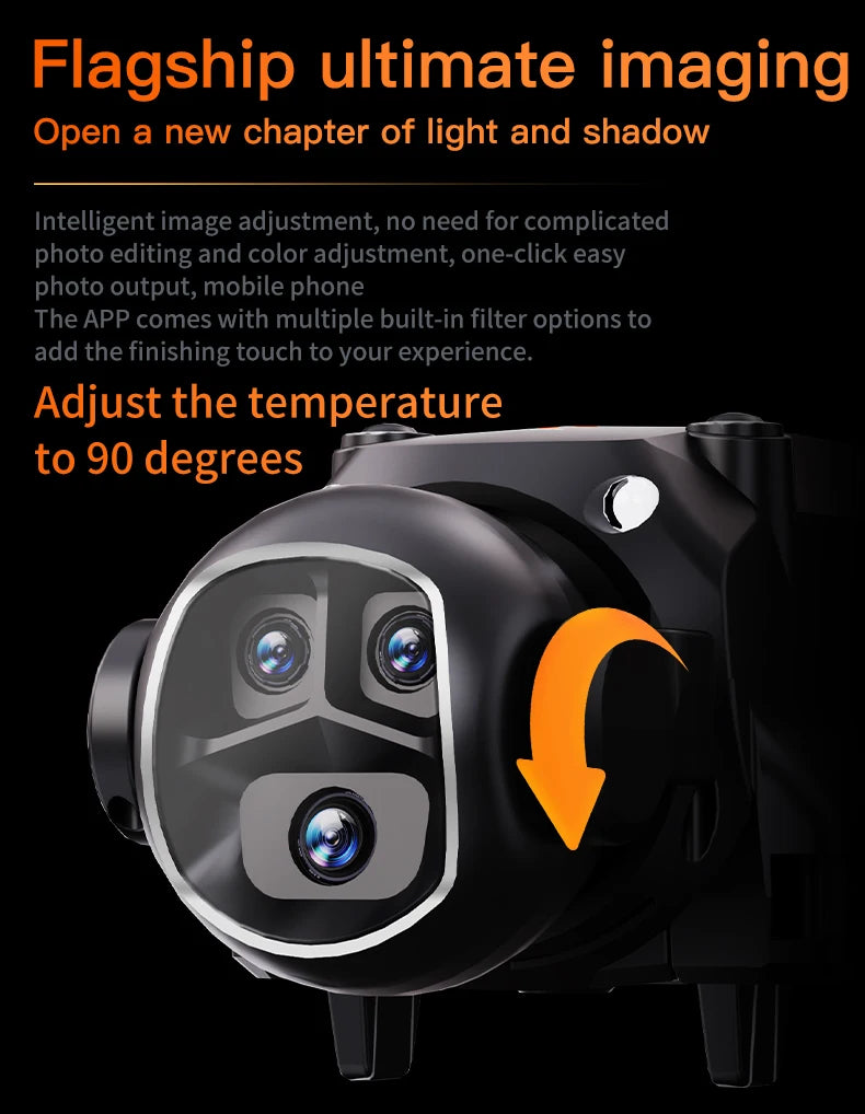 H21 Drone with VR Glasses 4K High-Definition Camera Brushless Motor RC Quadcopter optical flow dron aerial photography aircraft