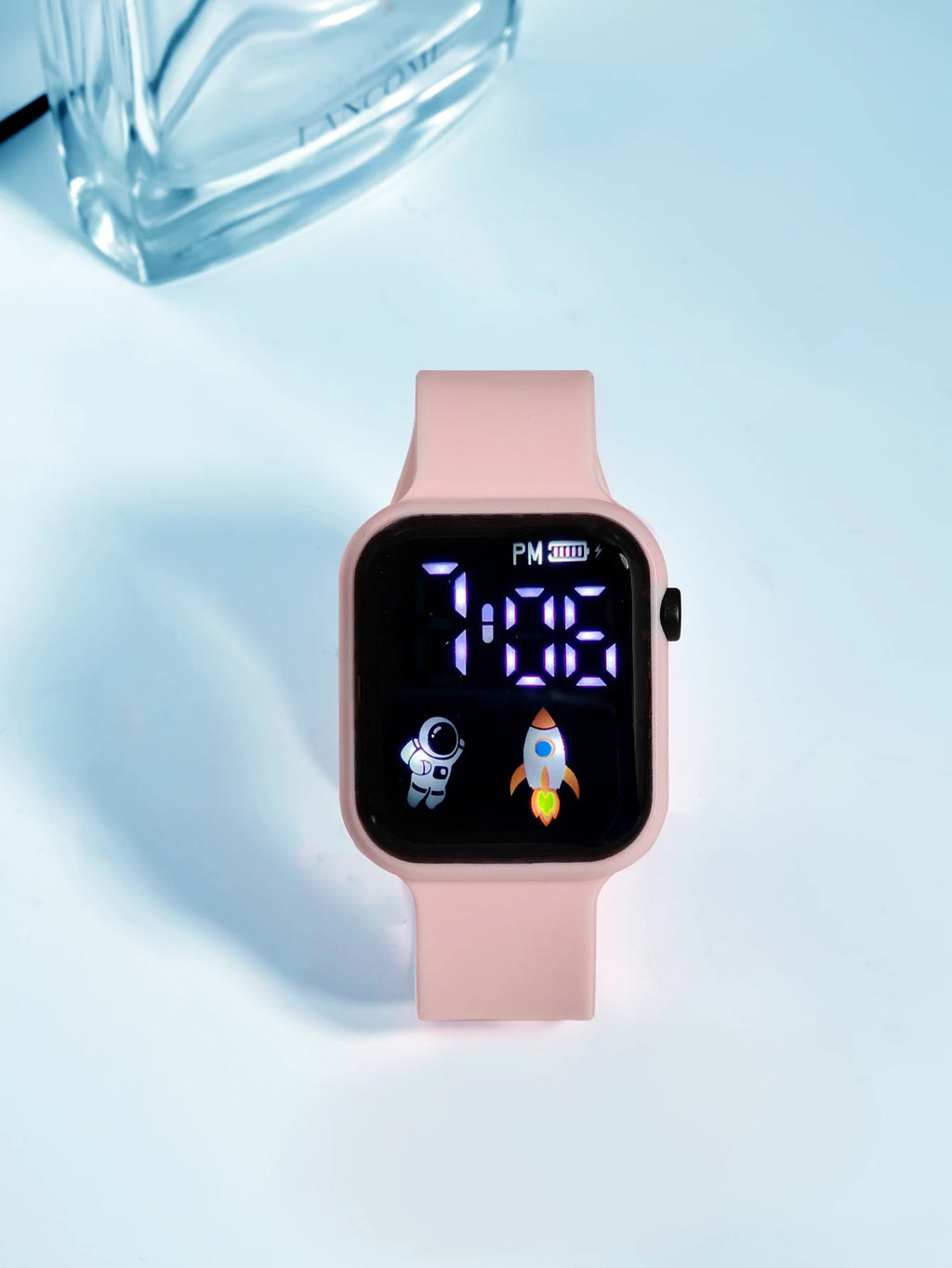 New Student Smart Watch Men's and Women's Astronaut Rocket Touch Screen Sports Electronic Watch Children's Festival Gift