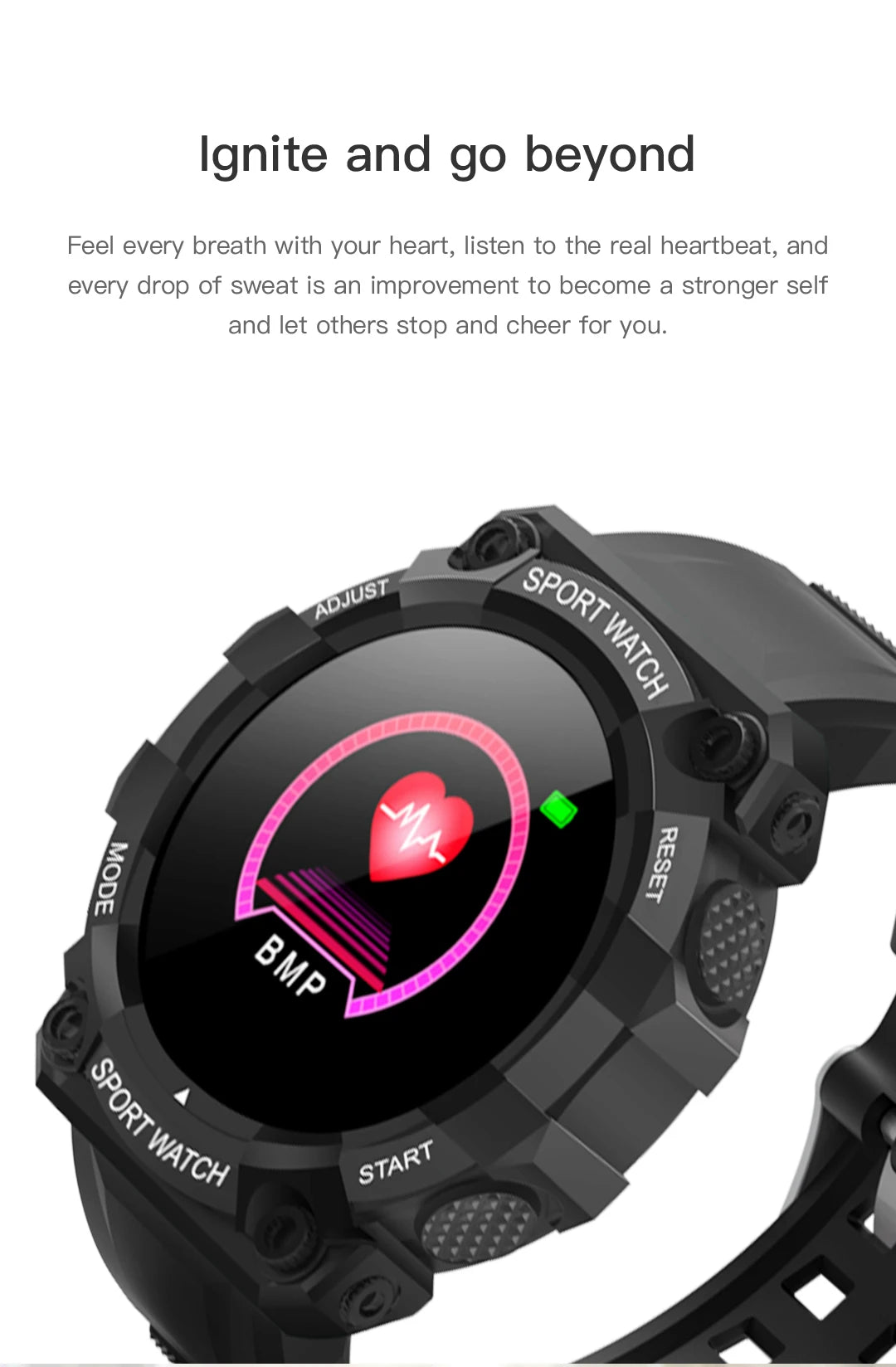 New Smart watch Men Women Heart Rate Blood Pressure Monitoring Bluetooth Smartwatch Fitness Tracker Watch Sport For Android Ios
