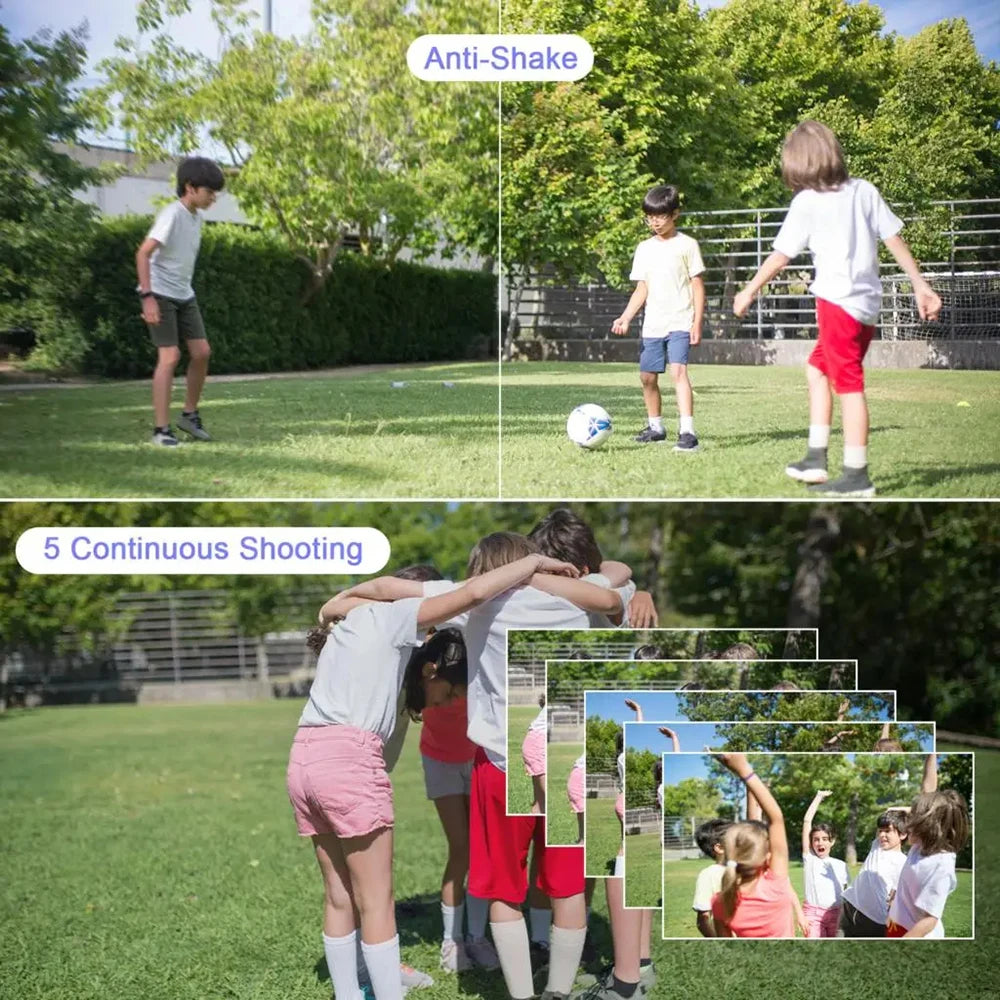 HD Digital Cameras With LCD Screen Child Cameras Outdoor Anti-Shake Instant Photo Camera Rechargeable Photography Camcorder