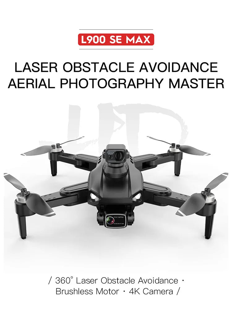 2024 L900 PRO MAX Drone 4K Professional HD Dual Camera Brushless Foldable Quadcopter GPS 5G WIFI RC Aerial Mini Drones Toys