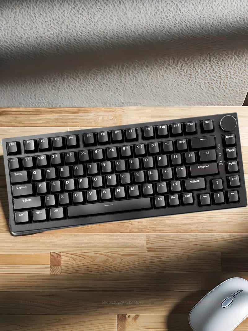 AK820 Wired Mechanical Gaming Keyboard 75 Compact Layout Hot Swappable RGB Backlit Esports Keyboard for PC Laptop Windows Mac