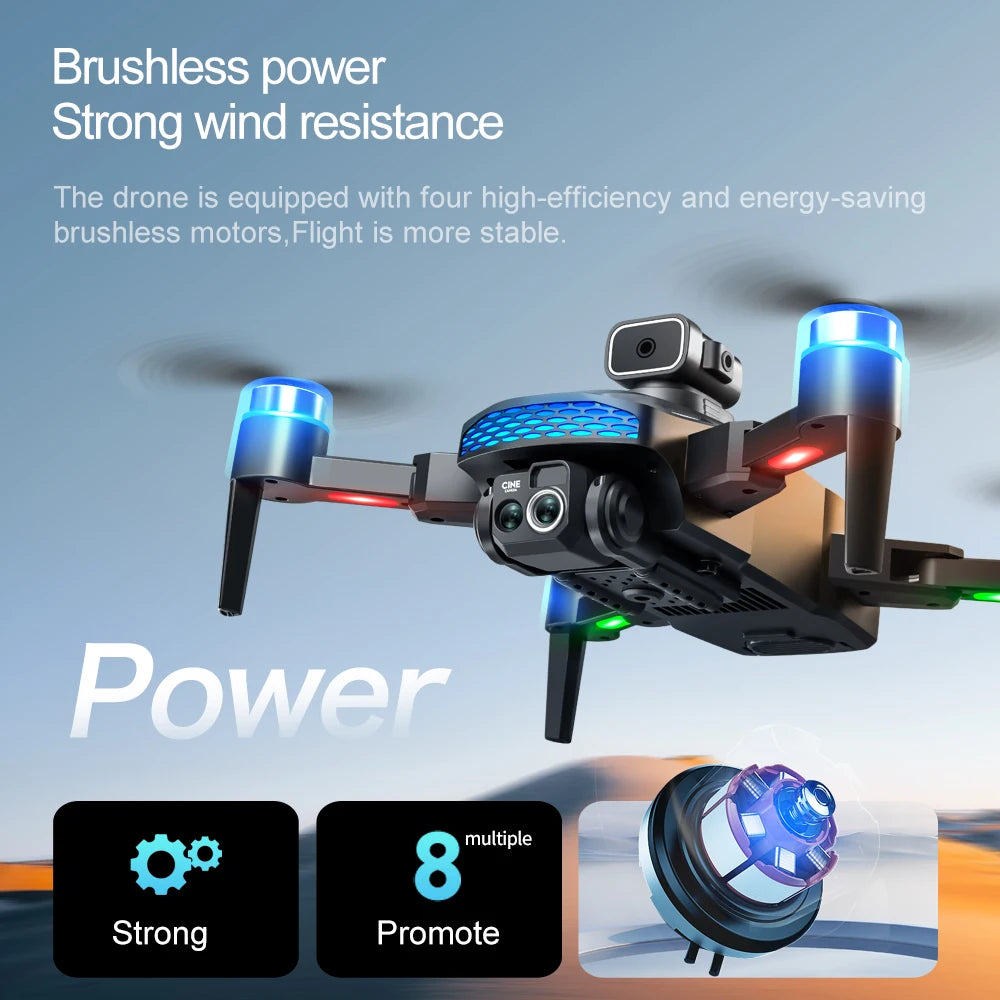 M6 RC Drone 8K HD Camera Professional Quadcopter With Screen FPV Remote Control Drone Toys For Beginners Gifts Indoor Outdoor