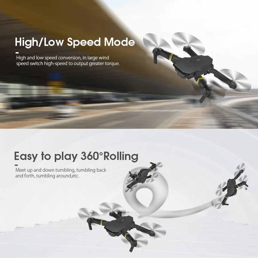 E88/E58  4K High-definition Drone Aerial Photography RC Aircraft Intelligent Fixed Height Four Axis Aircraft Children's Boy Toys