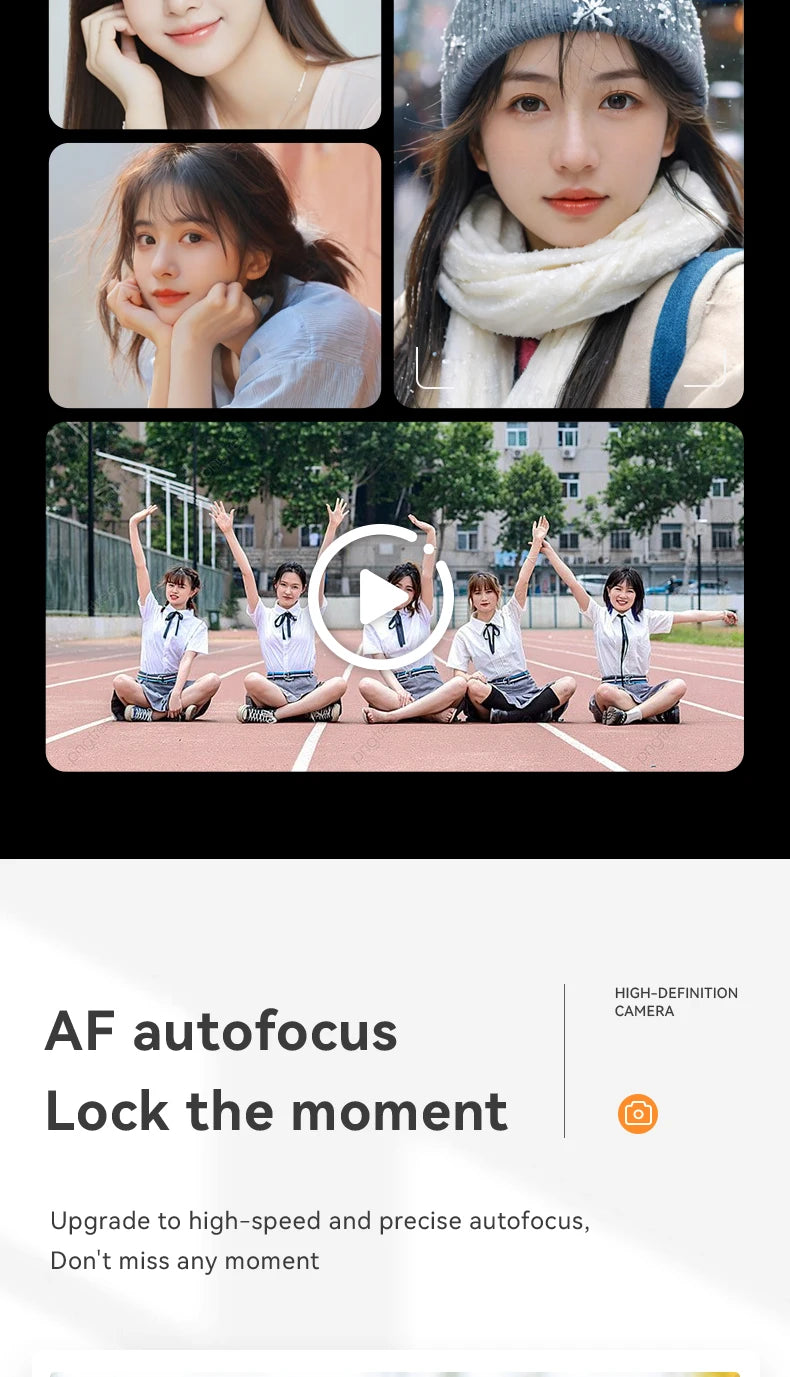 Digital Cameras1080P Camera 44MP Camera Portable Compact Camera with 2.4 Inch LCD Screen16x Digital Zoom, 32G Micro Memory Card