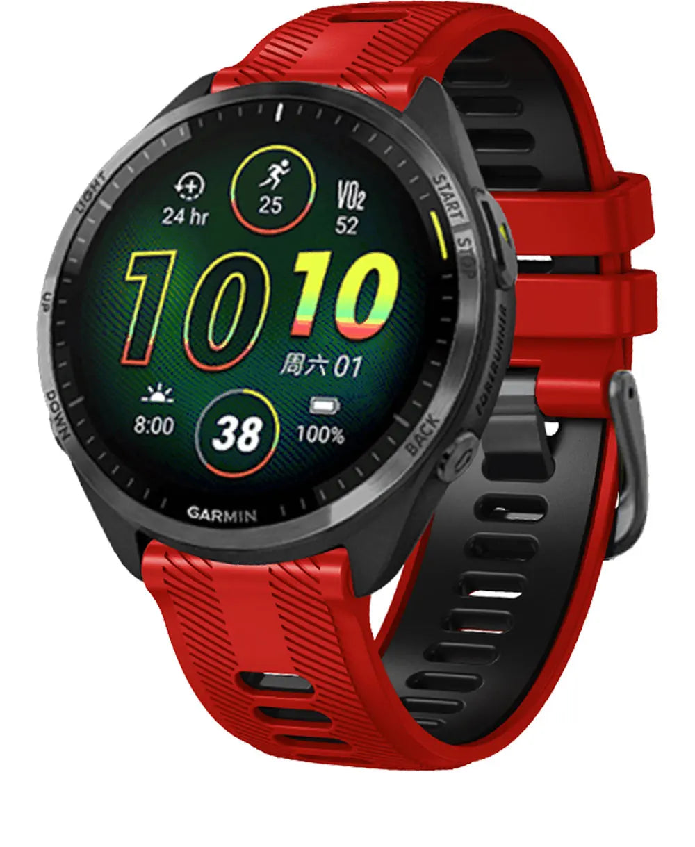 22mm Watchband For Garmin Forerunner 965 Watch Strap Silicone Bracelet Forerunner 945 935 745 Wristbands Replacement Correa Belt