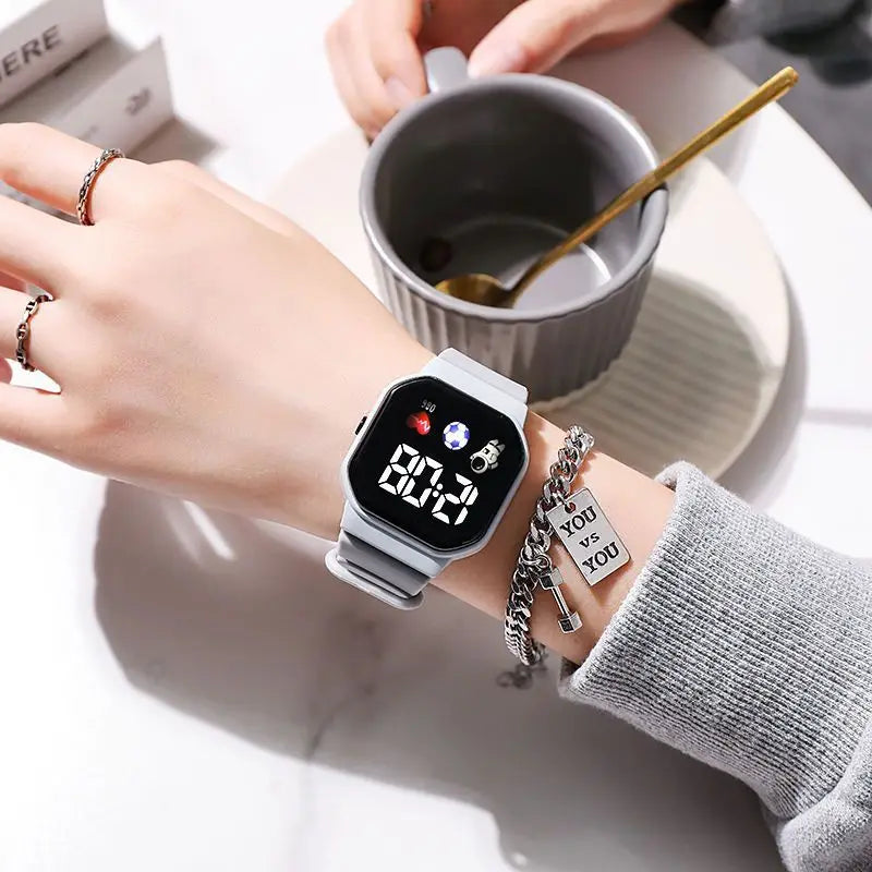 Kids Watch Sport LED Digital Watches Spaceman Silicone Strap Waterproof Electronic Wristwatch for Children Boys Girls Gifts