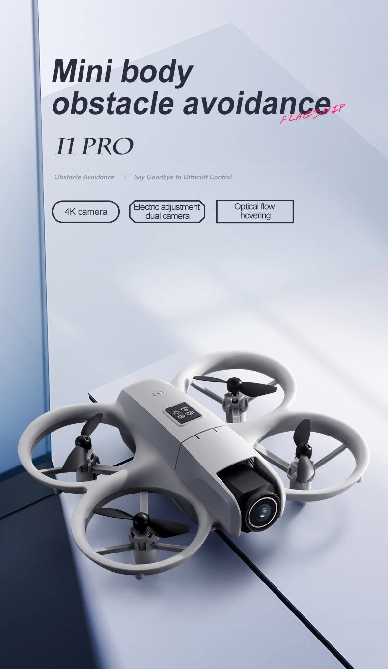 NEW Original I1 PRO Drone 4K Professional HD Aerial Photography Remote Control Aircraft HD Dual Camera  Quadcopter Toys
