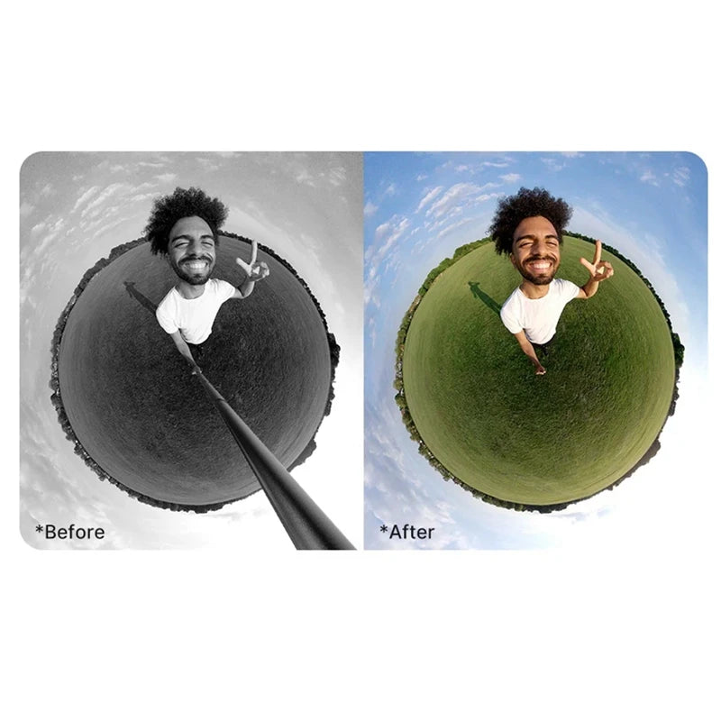 XB-For 360X4 3Meters Carbon Fiber Selfie Stick Invisible Sports Camera Telescopic Portable Recording Extension Stick